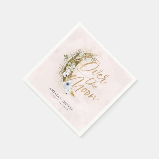 Over de Moon Boho Gold Dust & Clouds Napkins Servet (Hoek)