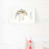 Over de Moon Boho Gold Dust & Clouds Spandoek (Insitu)