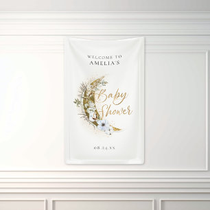 Over de Moon Boho Gold Dust & Clouds Spandoek