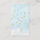 Over de Moon Boy Book Request Baby shower Card Informatiekaartje (Achterkant)