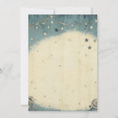 Over de Moon Celestial Baby shower Stars Space Kaart (Achterkant)