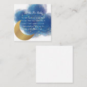 Over de moon Diaper Raffle Notitiekaartje (Voorkant / Achterkant)