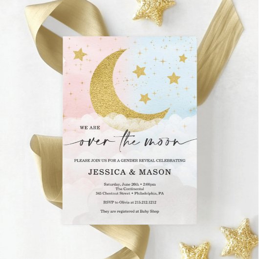 Over de 'Moon Gender' onthullen roze en blauwe uit Programmakaart