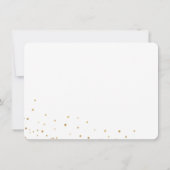 Over de Moon Gold Glitter, Paars gepersonaliseerd Notitiekaartje (Achterkant)