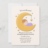 Over de Moon Meet en Greet Uitnodiging (Voorkant)