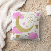 Over de Moon Pink Nursery Sierkussen (Deken)