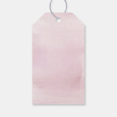 Over de Moon Pink Persoonlijk Baby shower Favor Cadeaulabel (Achterkant)