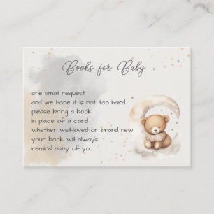 Over de Moon Teddy Bear Douche Behuizing Kaart