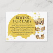 Over de Moon Teddy Bear Yellow Books voor Baby Informatiekaartje (Voorkant)