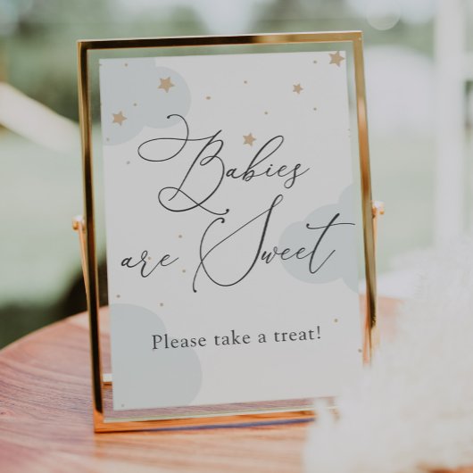 Over de Moon Twinkle Star Babies zijn een mooie Tr Poster