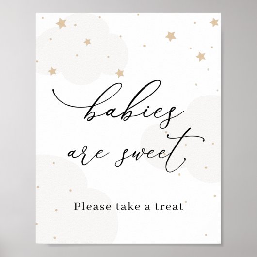 Over de Moon Twinkle Star Babies zijn een mooie Tr Poster (Voorkant)