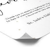 Over de moon Twinkle Star in Lieu Favors Post Poster (Hoek)