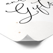 Over de moon Twinkle Star-kaarten en cadeautjes Poster (Hoek)