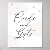 Over de moon Twinkle Star-kaarten en cadeautjes Poster (Voorkant)