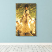 Over de namen van James Tissot, realisme Canvas Afdruk (Insitu (Houten vloer))