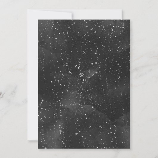 Over de Neutrale Aannodiging van het Baby shower M Kaart (Achterkant)