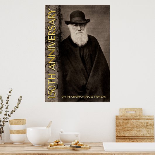 over de oorsprong van de soort 150e Poster (Keuken)