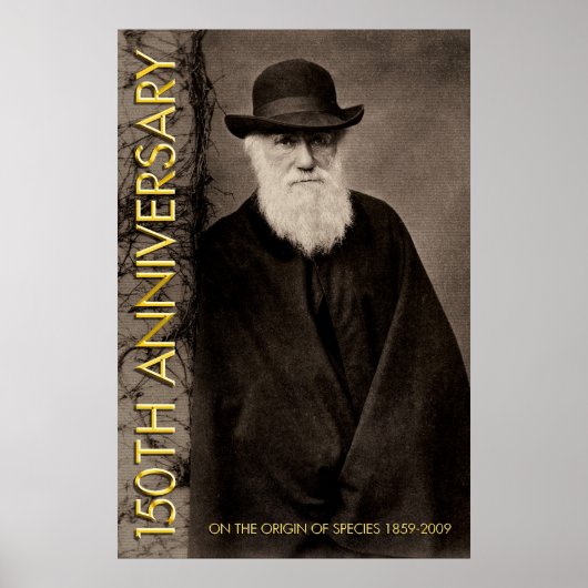 over de oorsprong van de soort 150e Poster (Voorkant)