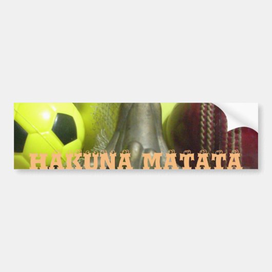 Over de Pitch & Crease: Football Cricket Blend Bumpersticker (Voorkant)