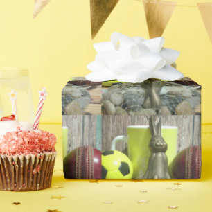 Over de Pitch & Crease: Football Cricket Blend Cadeaupapier