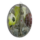 Over de Pitch & Crease: Football Cricket Blend Dartbord (Voorkant Links)
