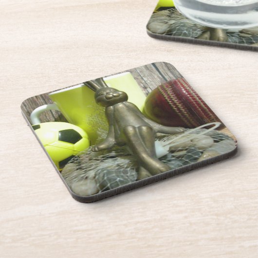 Over de Pitch & Crease: Football Cricket Blend Drankjes Onderzetter (Linkerzijde)