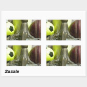 Over de Pitch & Crease: Football Cricket Blend Rechthoekige Sticker (Vel)