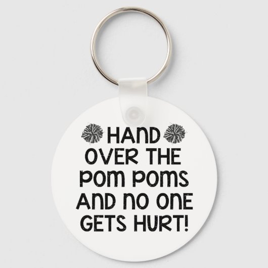 Over de Pom Poms... Sleutelhanger (Voorkant)