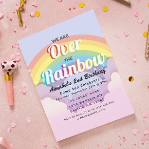 Over de Rainbow Kids Verjaardag uitnodiging
