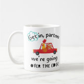 Over de rand koffiemok (Links)