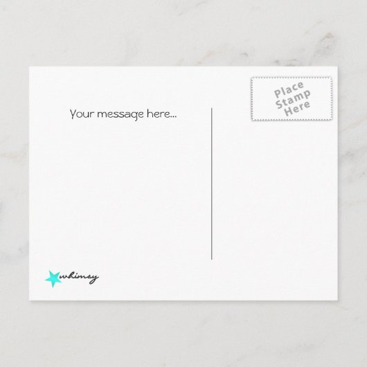 OVER DE REGENBOOG AANKONDIGINGSKAART (Achterkant)