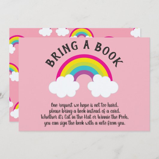 Over de regenboog Breng een boek Kaart (Voorkant / Achterkant)