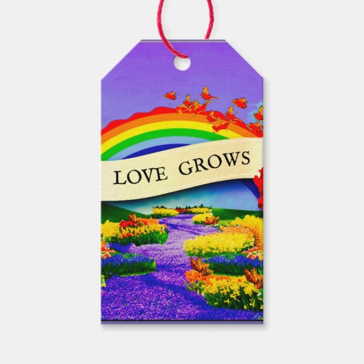 OVER DE REGENBOOG CADEAULABEL (Voorkant)