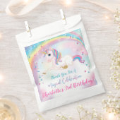 Over de regenboog eenhoorn magische verjaardag bedankzakje (Geknipt)