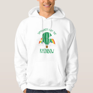 Over de regenboog hoodie