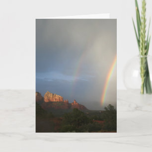 Over de Regenboog in Sedona. Blanco binnenkant om Kaart