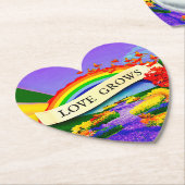 OVER DE REGENBOOG KARTONNEN ONDERZETTERS (Gekanteld)