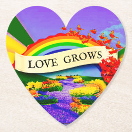 OVER DE REGENBOOG KARTONNEN ONDERZETTERS