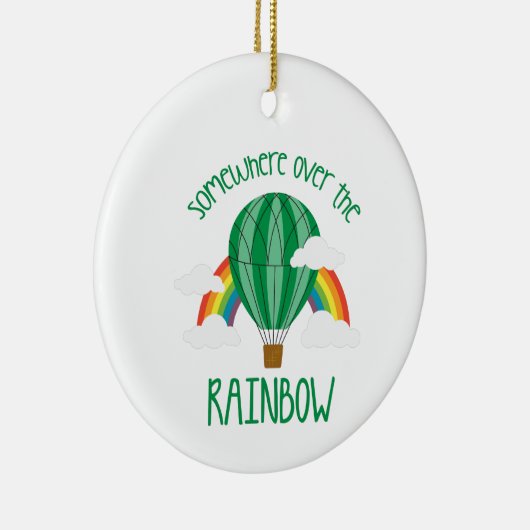 Over de regenboog keramisch ornament (Rechts)