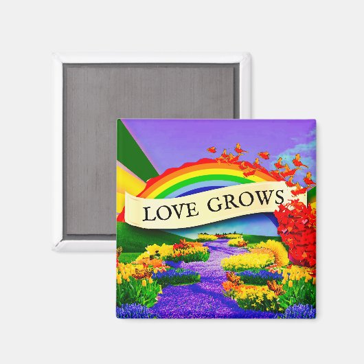 OVER DE REGENBOOG MAGNEET (Voorkant / Achterkant)