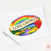 OVER DE REGENBOOG OVALE STICKER (Envelop)