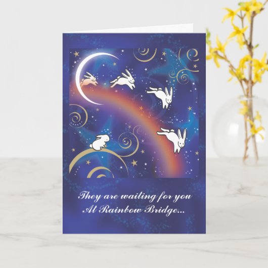 OVER DE REGENBOOGBRUG KAART (Gele Bloem)