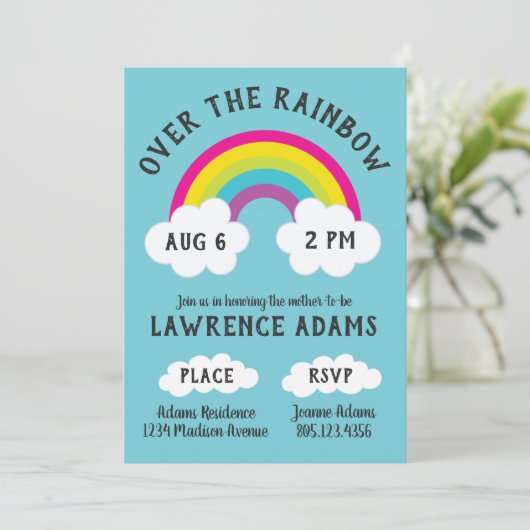 Over de regenboogdag / de douwer kaart (Staand voorkant)