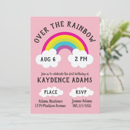 Over de regenboogdag / de douwer kaart (Staand voorkant)