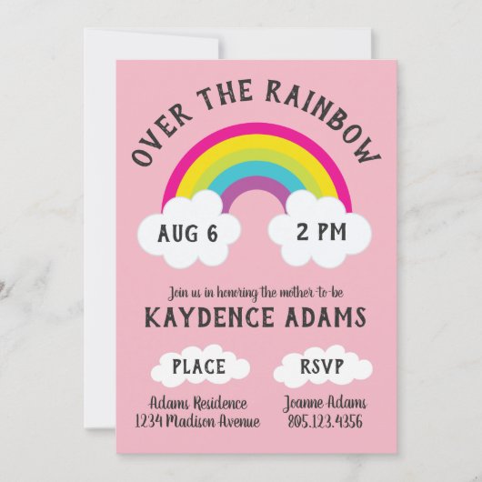 Over de regenboogdag / de douwer kaart (Voorkant)