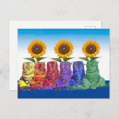 Over de regenboogkatten briefkaart (Voorkant / Achterkant)