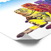 Over de regenboogkatten poster (Hoek)