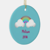 Over de regenboogmeisjes keramisch ornament (Rechts)