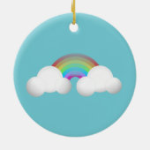 Over de regenboogmeisjes keramisch ornament (Achterkant)