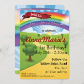 Over de regenbooguitnodigingen kaart (Voorkant / Achterkant)